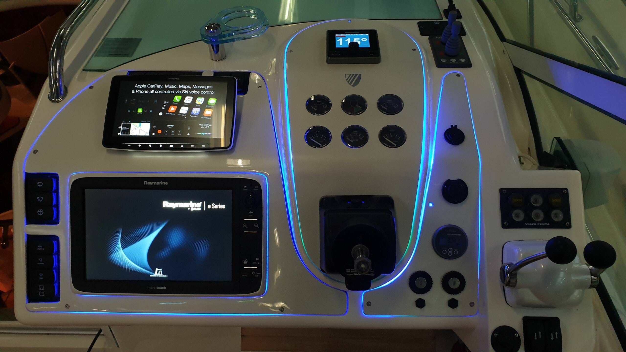 Luxe dashboard boot wit met zwart